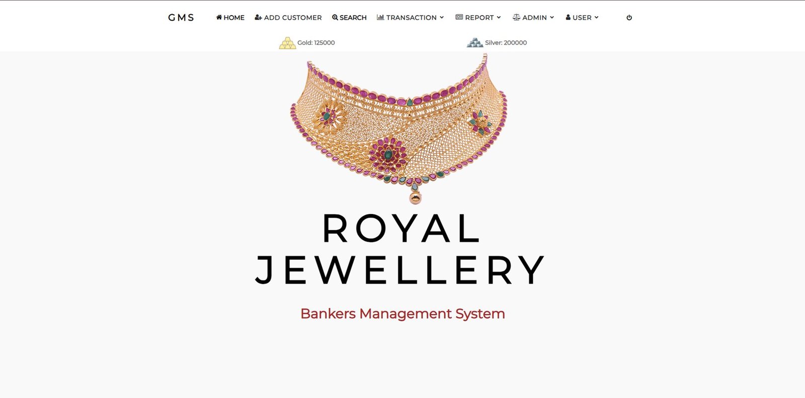 Girvi Management System — Home page