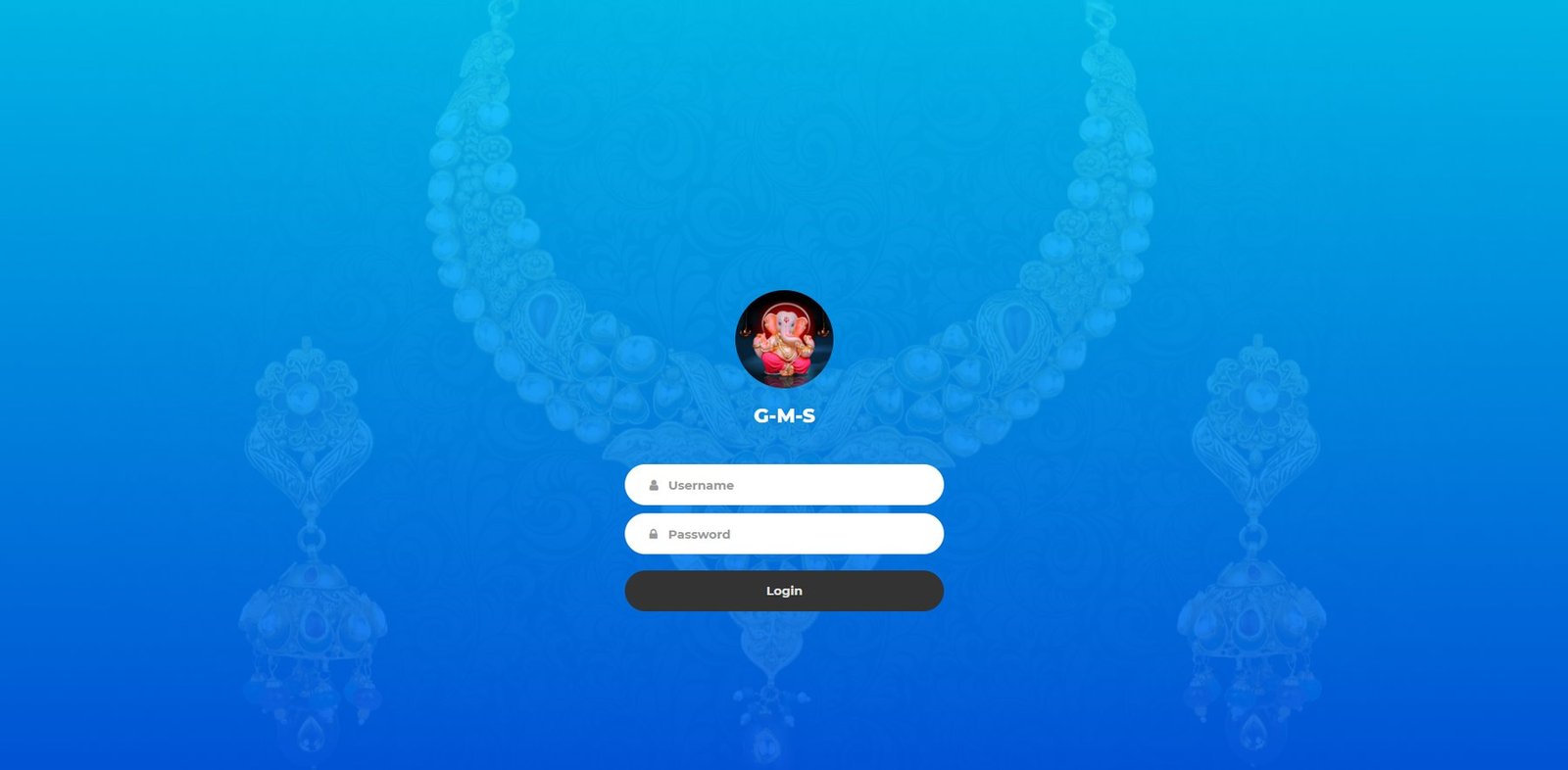Girvi Management System — Login screen